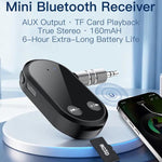 Ricevitore stereo Bluetooth 5.3, adattatore wireless vivavoce, adattatore audio AUX da 3,5 mm, BC03