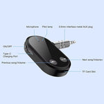 Ricevitore stereo Bluetooth 5.3, adattatore wireless vivavoce, adattatore audio AUX da 3,5 mm, BC03