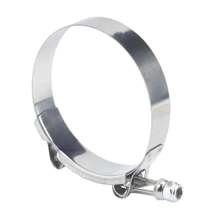Fascetta stringitubo per tubo di scarico di marmitte per auto e moto, in acciaio inossidabile, tipo T, resistente., 2 inch 51-61mm, 2.5 inch 64-74mm, 3 inch 77-87mm, 4 inch 102-112mm