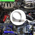 Fascetta stringitubo per tubo di scarico di marmitte per auto e moto, in acciaio inossidabile, tipo T, resistente., 2 inch 51-61mm, 2.5 inch 64-74mm, 3 inch 77-87mm, 4 inch 102-112mm