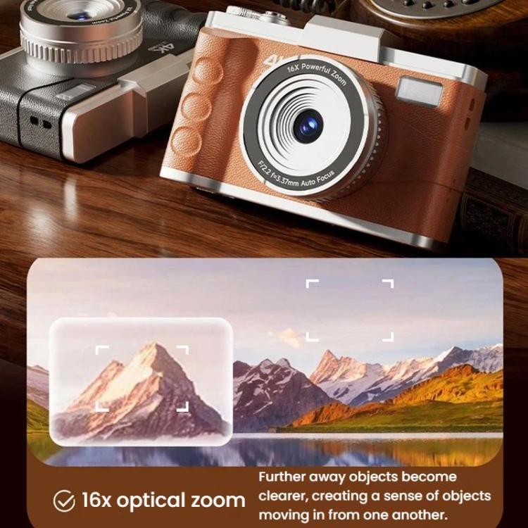 M11 Fotocamera digitale compatta 4K retrò HD da 3 pollici per studenti con sensore CCD