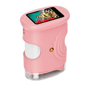 Microscopio digitale portatile IPS da 2 pollici per bambini con messa a fuoco manuale e luce