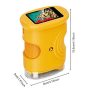 Microscopio digitale portatile IPS da 2 pollici per bambini con messa a fuoco manuale e luce