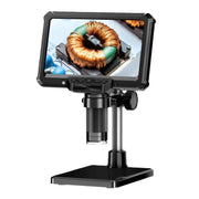 Microscopio industriale digitale MK7 con display HD ruotabile da 7 pollici, strumento di riparazione e ispezione., Without Light, With Light