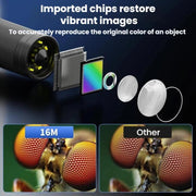 Microscopio industriale digitale MK7 con display HD ruotabile da 7 pollici, strumento di riparazione e ispezione., Without Light, With Light