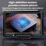 Microscopio industriale digitale MK7 con display HD ruotabile da 7 pollici, strumento di riparazione e ispezione., Without Light, With Light