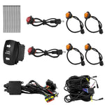 Kit relè indicatori di direzione a LED per ATV, 8 LED Lights+Square Horn, 4 LED Lights+Square Horn, 6 LED Lights+1 Switch