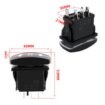 Kit relè indicatori di direzione a LED per ATV, 8 LED Lights+Square Horn, 4 LED Lights+Square Horn, 6 LED Lights+1 Switch