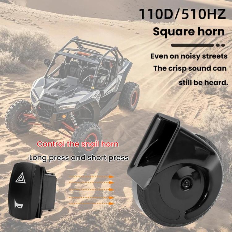 Kit relè indicatori di direzione a LED per ATV, 8 LED Lights+Square Horn, 4 LED Lights+Square Horn, 6 LED Lights+1 Switch
