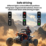 Kit relè indicatori di direzione a LED per ATV, 8 LED Lights+Square Horn, 4 LED Lights+Square Horn, 6 LED Lights+1 Switch