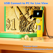 H113 Microscopio digitale portatile per bambini con luce LED