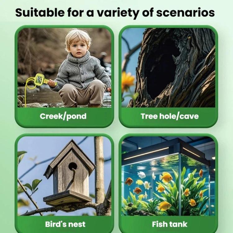 Endoscopio portatile impermeabile IP67 con schermo da 2,4 pollici e lente d'ingrandimento per studenti, ideale per l'esplorazione della natura., G21