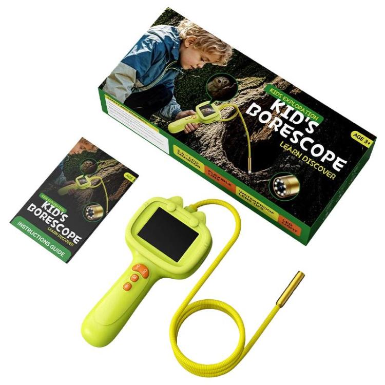 Endoscopio portatile impermeabile IP67 con schermo da 2,4 pollici e lente d'ingrandimento per studenti, ideale per l'esplorazione della natura., G21