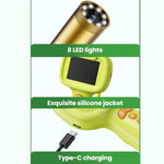 Endoscopio portatile impermeabile IP67 con schermo da 2,4 pollici e lente d'ingrandimento per studenti, ideale per l'esplorazione della natura., G21