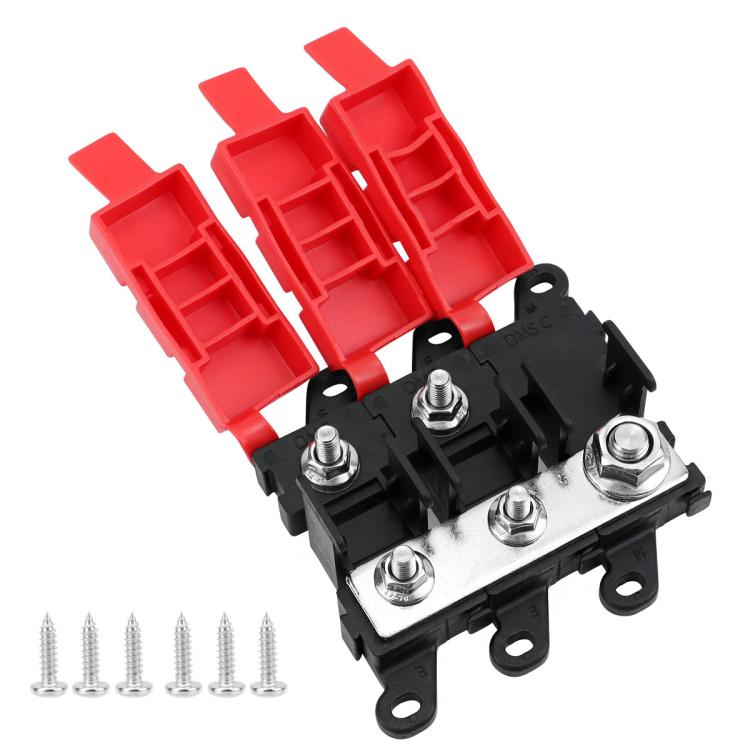 Portafusibili a forcella multi-uscita per modifiche automobilistiche da 200 A, 1 Output, 1 Input 1 Output, 1 Input 2 Outputs, 1 Input 3 Outputs, 1 Input 4 Outputs, 1 Input 5 Outputs, 1 Input 6 Outputs