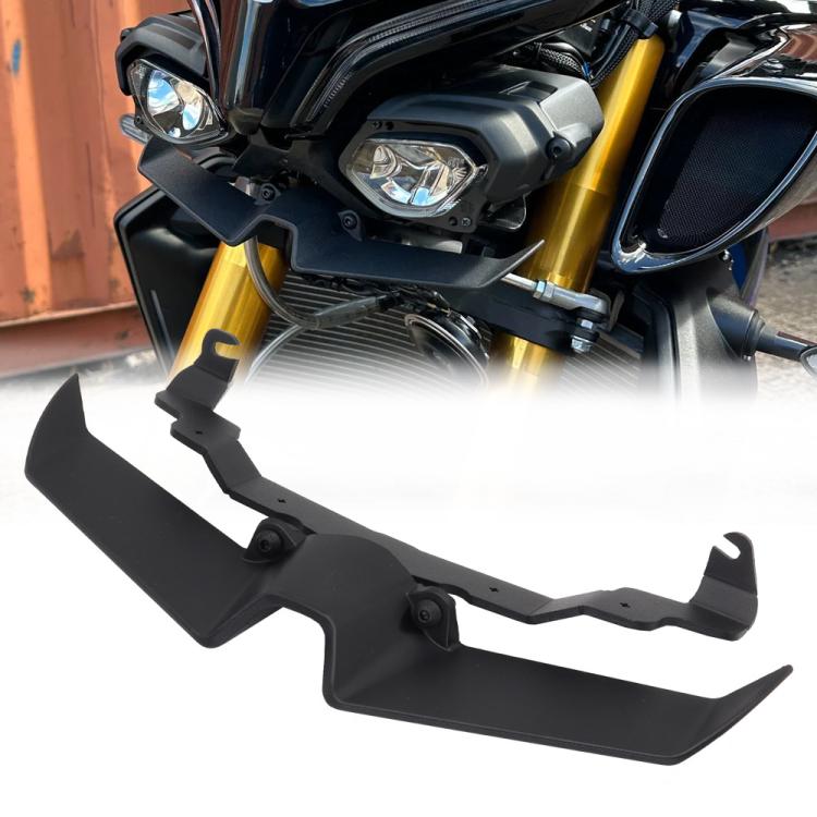 Per Yamaha MT-10 / MT-10 SP Carena anteriore a becco d'uccello con spoiler inferiore, Black, Carbon Fiber