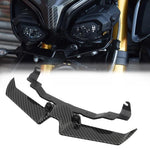 Per Yamaha MT-10 / MT-10 SP Carena anteriore a becco d'uccello con spoiler inferiore, Black, Carbon Fiber