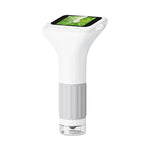 Microscopio H375 da 2 pollici con schermo IPS, messa a fuoco manuale, ricaricabile, per bambini, con luce integrata.