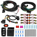 Kit di cablaggio per indicatori di direzione ATV, interruttore lampeggiatore di emergenza, accessori, CP-5532