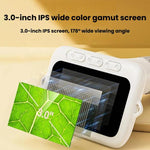 Microscopio digitale portatile H385 con schermo IPS da 3 pollici, messa a fuoco manuale e luce, ideale per bambini.