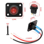 Interruttore a pannello marino rotondo impermeabile con luce LED, 1 Button Red, 2 Button Red, 3 Button Red, 4 Button Red, 5 Button Red, 6 Button Red, 1 Button Blue, 2 Button Blue, 3 Button Blue, 4 Button Blue, 5 Button Blue, 6 Button Blue, 1 Button Gre...