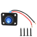 Interruttore a pannello marino rotondo impermeabile con luce LED, 1 Button Red, 2 Button Red, 3 Button Red, 4 Button Red, 5 Button Red, 6 Button Red, 1 Button Blue, 2 Button Blue, 3 Button Blue, 4 Button Blue, 5 Button Blue, 6 Button Blue, 1 Button Gre...