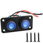 Interruttore a pannello marino rotondo impermeabile con luce LED, 1 Button Red, 2 Button Red, 3 Button Red, 4 Button Red, 5 Button Red, 6 Button Red, 1 Button Blue, 2 Button Blue, 3 Button Blue, 4 Button Blue, 5 Button Blue, 6 Button Blue, 1 Button Gre...