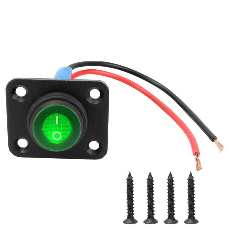 Interruttore a pannello marino rotondo impermeabile con luce LED, 1 Button Red, 2 Button Red, 3 Button Red, 4 Button Red, 5 Button Red, 6 Button Red, 1 Button Blue, 2 Button Blue, 3 Button Blue, 4 Button Blue, 5 Button Blue, 6 Button Blue, 1 Button Gre...