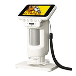 H013 Microscopio elettronico digitale portatile HD da 2,8 pollici, ricaricabile, per bambini, con luce