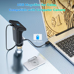 H013 Microscopio elettronico digitale portatile HD da 2,8 pollici, ricaricabile, per bambini, con luce