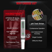 Misuratore di pH ad alta precisione per l'analisi della qualità dell'acqua., HABOTEST HT630A, HABOTEST HT630B