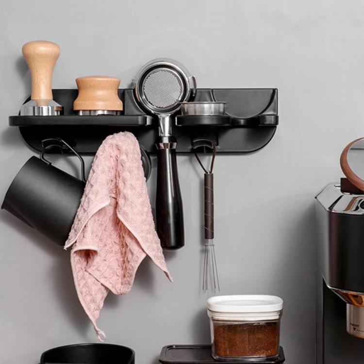 Tutto in uno: supporto da parete per accessori da caffè, organizer per bar, portafiltro e pressino., 51mm, 54mm, 58mm