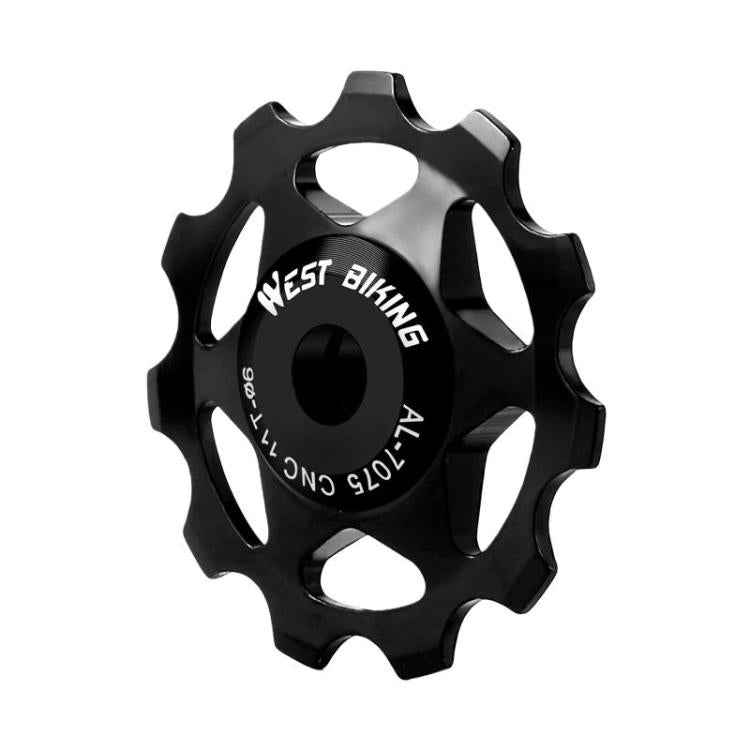 WEST BIKING YP0719490 Ruota di rinvio per deragliatore posteriore per bici da strada con cuscinetti in metallo, 11T Black, 11T Red, 11T Colorful, 13T Black, 13T Red, 13T Colorful
