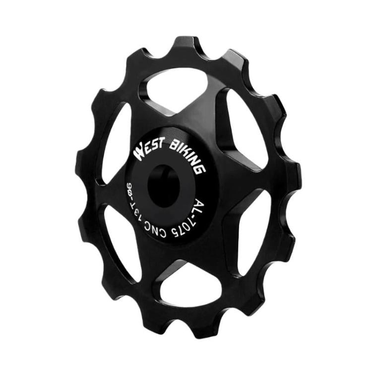 WEST BIKING YP0719490 Ruota di rinvio per deragliatore posteriore per bici da strada con cuscinetti in metallo, 11T Black, 11T Red, 11T Colorful, 13T Black, 13T Red, 13T Colorful