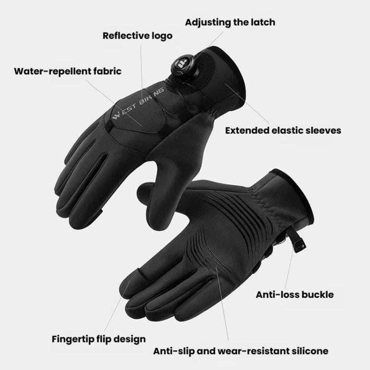 Guanti invernali da ciclismo antivento e idrorepellenti
