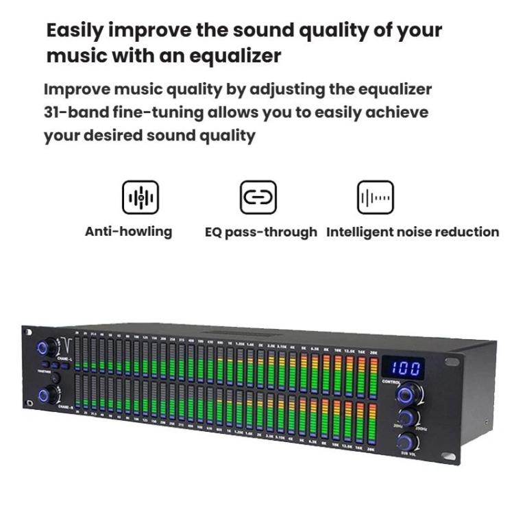 Equalizzatore digitale audio 31 bande montabile rack 2U