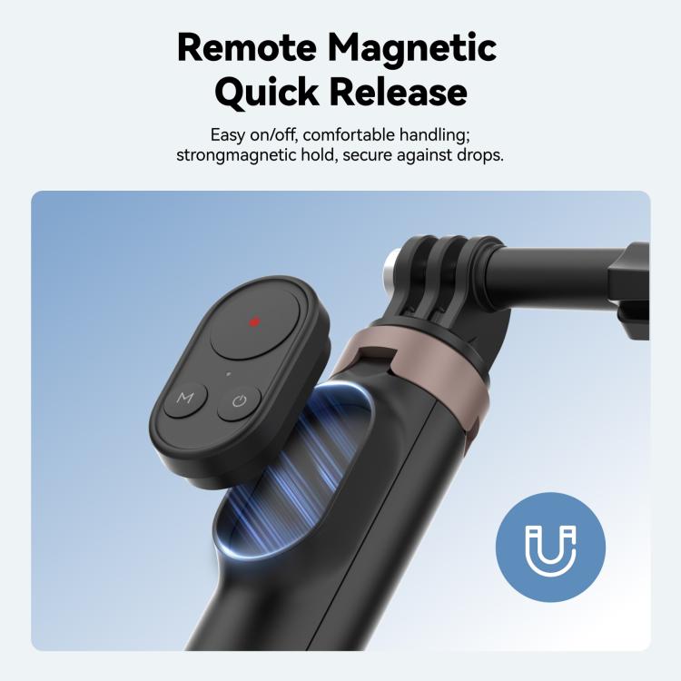 TELESIN Telecomando Bluetooth per selfie stick e treppiede per action camera e smartphone