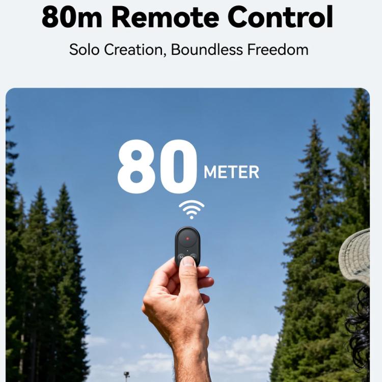 TELESIN Telecomando Bluetooth per selfie stick e treppiede per action camera e smartphone