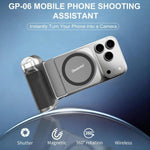 Desiontal GP-06 Impugnatura stabilizzatrice magnetica retrattile per smartphone, ideale per riprese in diretta streaming e selfie all'aperto., GP-06