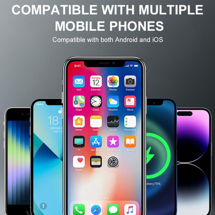 Desiontal GP-06 Impugnatura stabilizzatrice magnetica retrattile per smartphone, ideale per riprese in diretta streaming e selfie all'aperto., GP-06