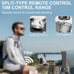 Desiontal GP-06 Impugnatura stabilizzatrice magnetica retrattile per smartphone, ideale per riprese in diretta streaming e selfie all'aperto., GP-06