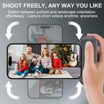 Desiontal GP-06 Impugnatura stabilizzatrice magnetica retrattile per smartphone, ideale per riprese in diretta streaming e selfie all'aperto., GP-06
