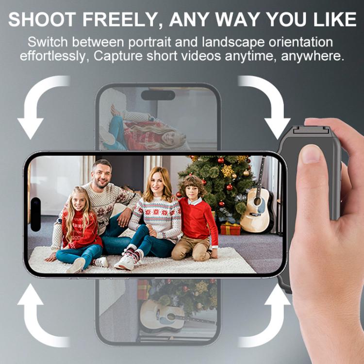 Desiontal GP-06 Impugnatura stabilizzatrice magnetica retrattile per smartphone, ideale per riprese in diretta streaming e selfie all'aperto., GP-06