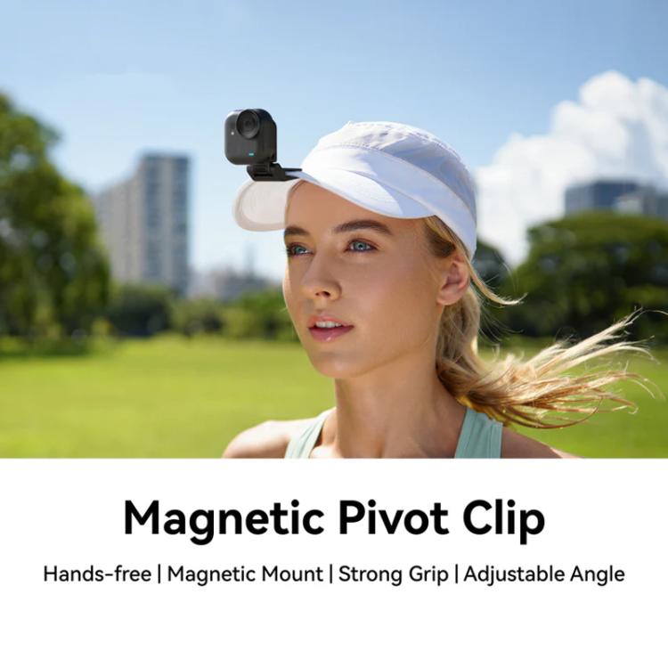 Accessorio con clip girevole magnetica TELESIN per fotocamera Insta360 Go Ultra, per visuale in prima persona.