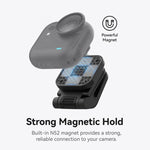 Accessorio con clip girevole magnetica TELESIN per fotocamera Insta360 Go Ultra, per visuale in prima persona.