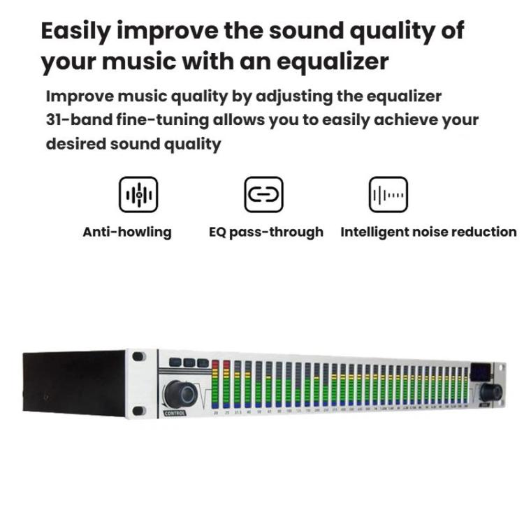 Equalizzatore digitale audio 31 bande con riduzione rumore