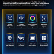 Console di gioco portatile RG56 PRO da 5,5 pollici con sistema EmuELEC, uscita HDMI per TV e connettività Wi-Fi., 64G, 128G