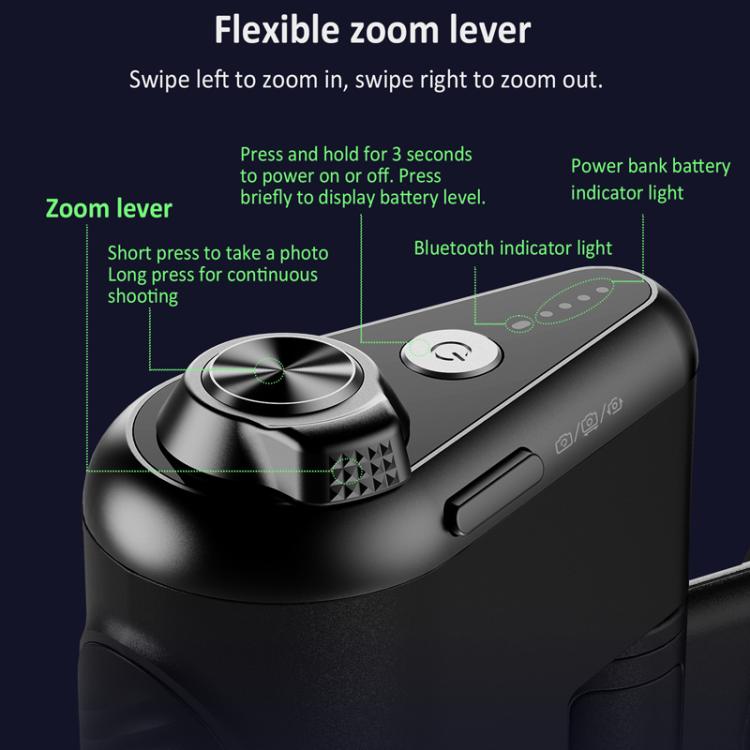 Impugnatura magnetica per telefono Desiontal, telecomando per scattare foto, impugnatura ausiliaria per scattare foto, Magnetic Phone Shooting Grip