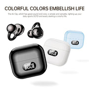 X62 Auricolari con traduzione AI in 150 lingue, clip-on, display digitale, auricolari Bluetooth intelligenti