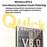 X62 Auricolari con traduzione AI in 150 lingue, clip-on, display digitale, auricolari Bluetooth intelligenti